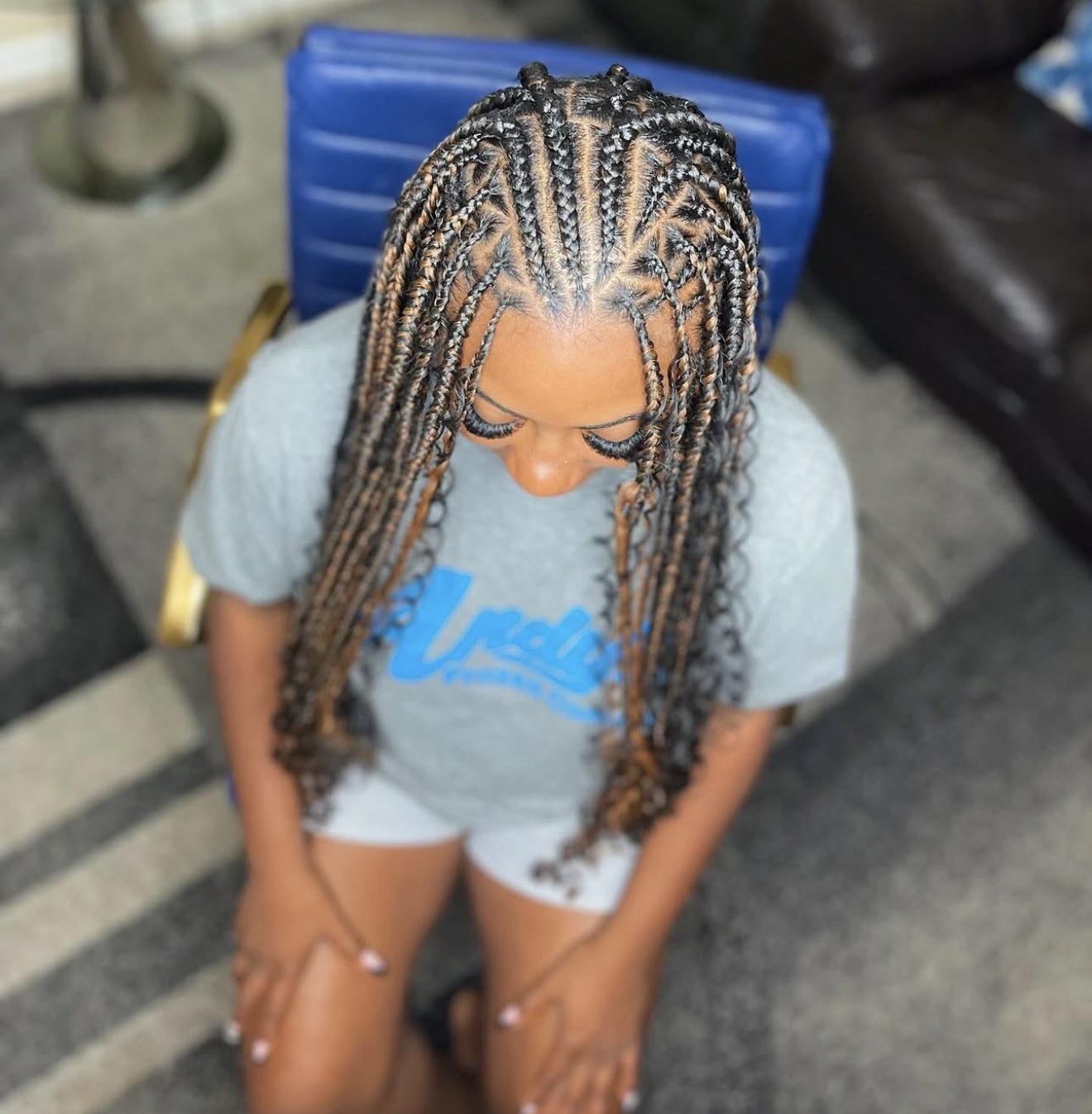 Flip Over Fulani Braids